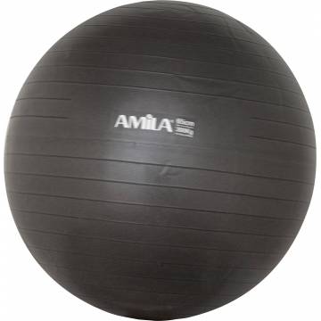 Μπάλα Γυμναστικής AMILA GYMBALL 65cm Μαύρη Bulk AMILA - 1